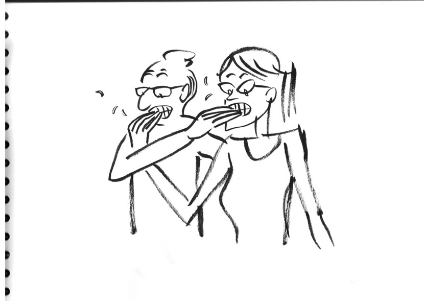 Election Night Live-Cartoon-Blogging-On-TV, 2 of 4, by Vincent Knobil.